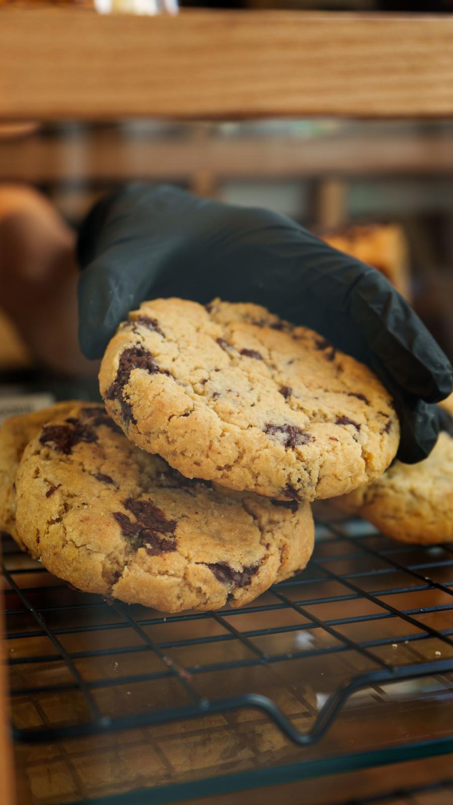 Cookies on a cooling rack